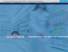 Tablet Screenshot of pacificpharmacygroup.com